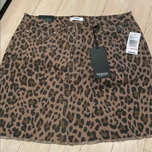 Leopord Print Kenzie Jean Skirt